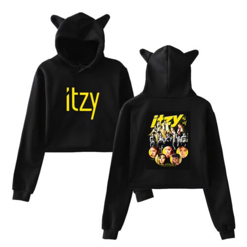 Itzy Cropped Hoodie #4