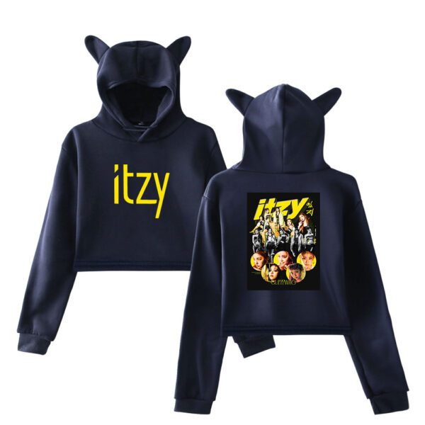 Itzy Cropped Hoodie #4