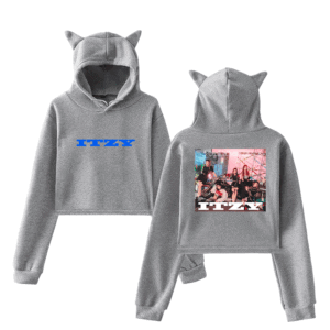 Itzy Voltage Cropped Hoodie #3