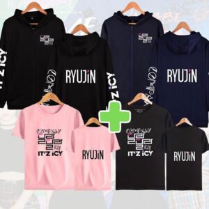 Itzy Ryujin Pack: Hoodie + T-Shirt + FREE Socks & Keychain