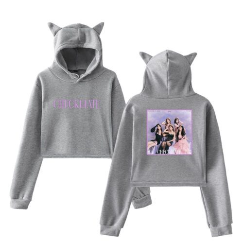 Itzy Checkmate Cropped Hoodie #2