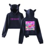 Itzy Checkmate Cropped Hoodie #3