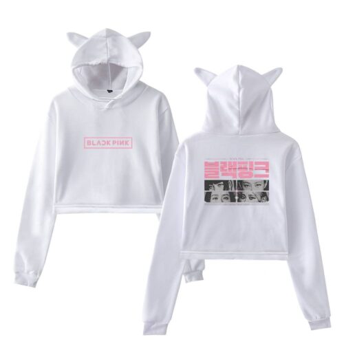 Blackpink Born Pink Cropped Hoodie #12