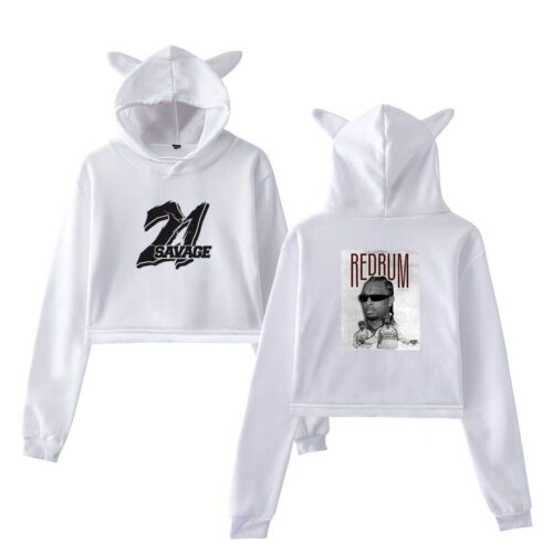 21 Savage Cropped Hoodie #1