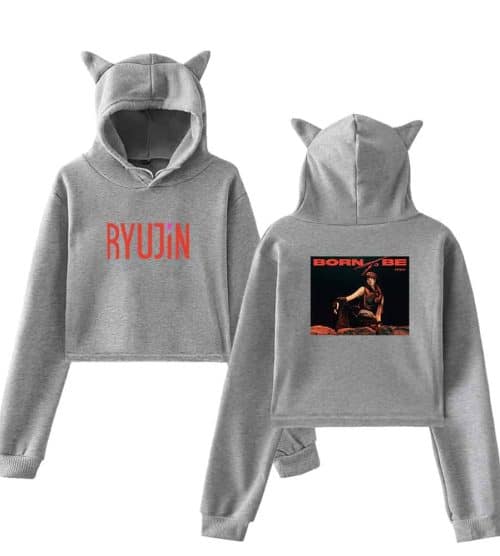Ryujin Itzy Cropped Hoodie #3