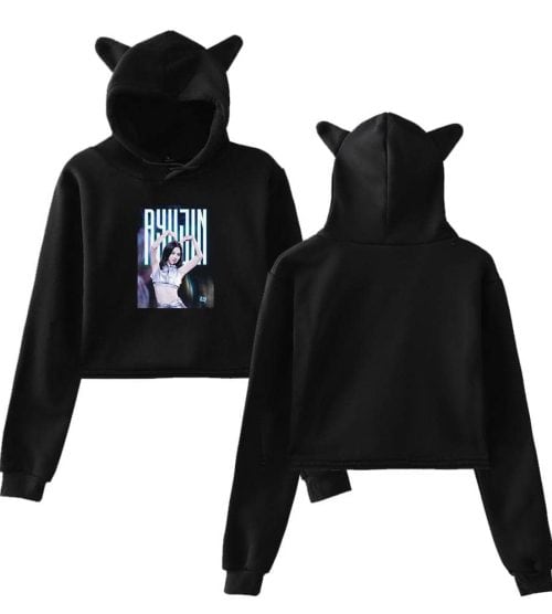 Ryujin Itzy Cropped Hoodie #4