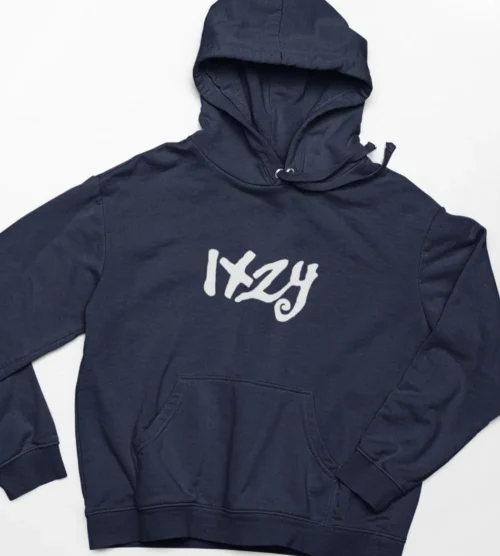 ITZY Navy Wordmark Hoodie
