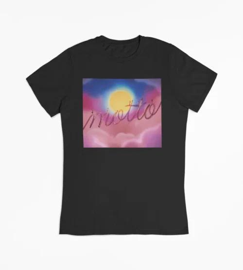 ITZY Black Motto Skyline T-Shirt