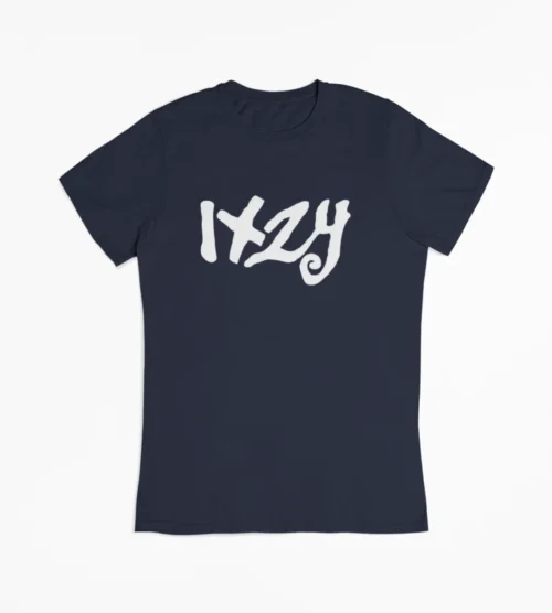 ITZY Navy Wordmark T-Shirt